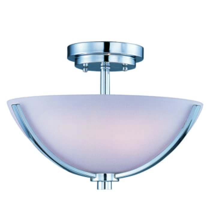 Maxim Lighting Rocco 14" 3-Light Semi-Flush Mount in Polished Chrome Maxim Lighting Rocco 14" 3-Light Semi-Flush Mount in Polished Chrome