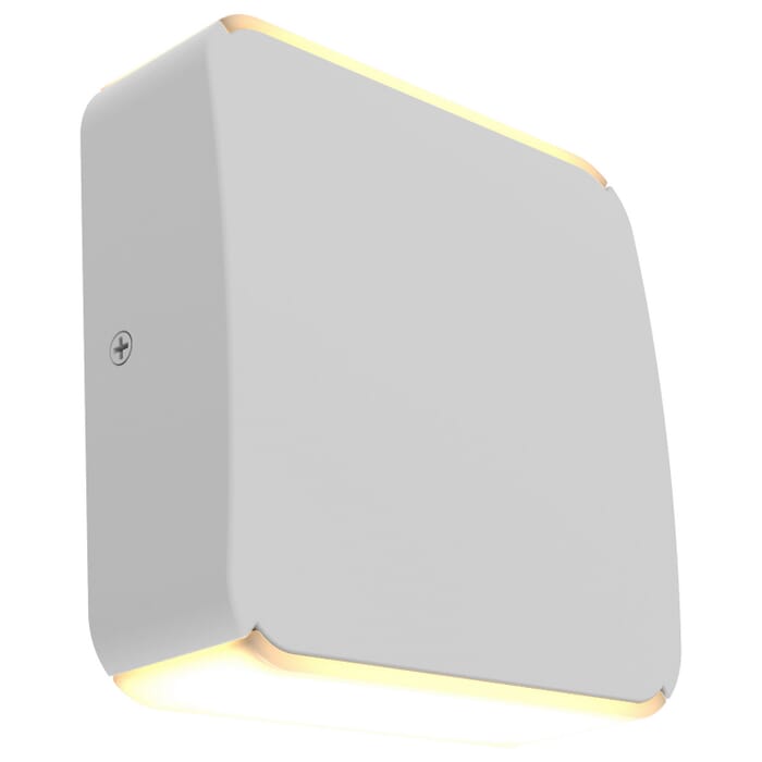 Newport 2-Light LED Outdoor Wall Mount in White Newport 2-Light LED Outdoor Wall Mount in White