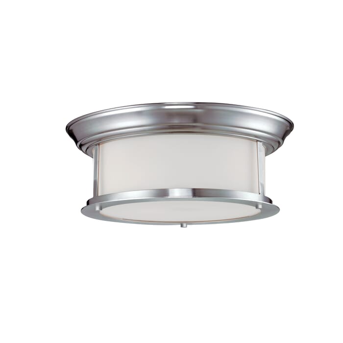 Z-Lite Sonna 2-Light Flush Mount Ceiling Light In Brushed Nickel Z-Lite Sonna 2-Light Flush Mount Ceiling Light In Brushed Nickel