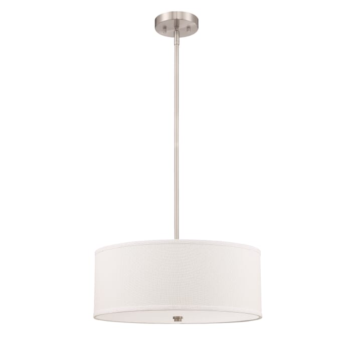 Millennium 3-Light Pendant Light in Brushed Nickel Millennium 3-Light Pendant Light in Brushed Nickel