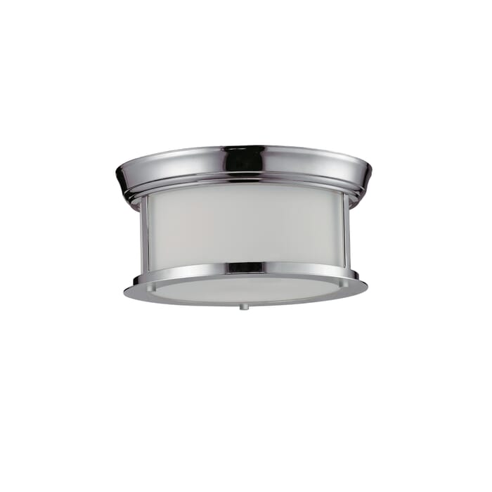 Z-Lite Sonna 2-Light Flush Mount Ceiling Light In Chrome Z-Lite Sonna 2-Light Flush Mount Ceiling Light In Chrome