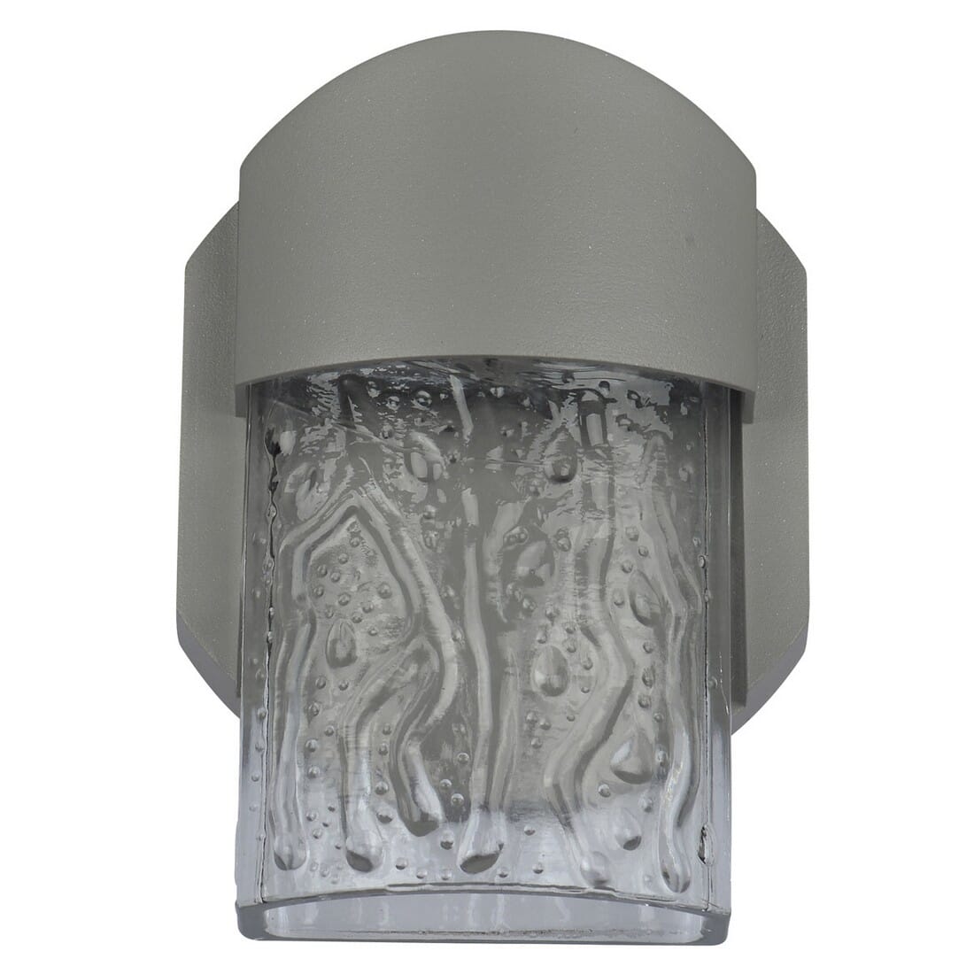 Access Mist 6" Outdoor Wall Light in Satin - 20043LEDDMG-SAT/CLR