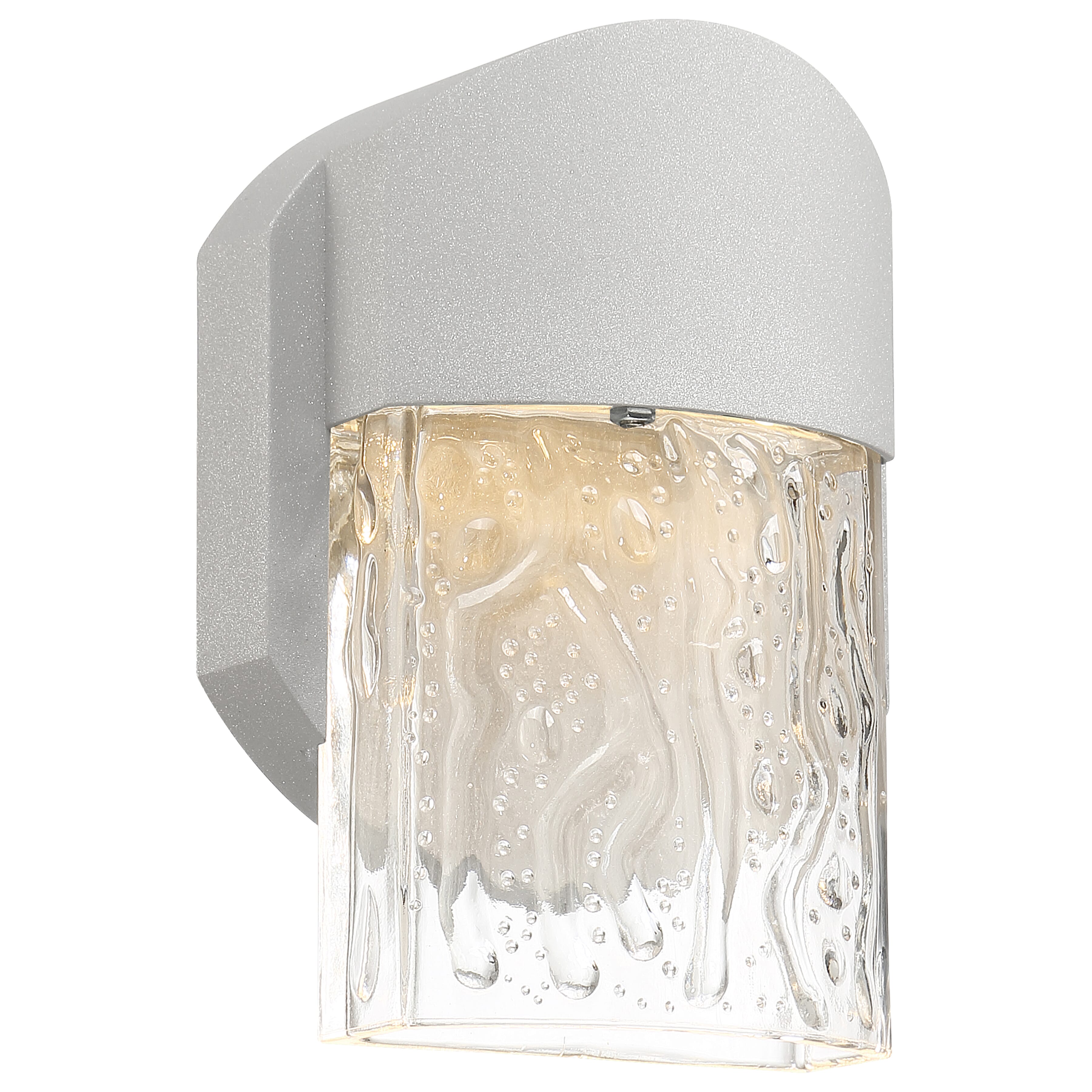 Access Mist Outdoor Wall Light in Satin - 20043M-LEDDMG-SAT/CLR