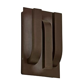 Access Trilogy 3-Light 12" Outdoor Wall Light in Bronze