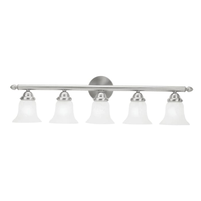 Neptune 5-Light Bathroom Vanity Light in Brushed Nickel Neptune 5-Light Bathroom Vanity Light in Brushed Nickel