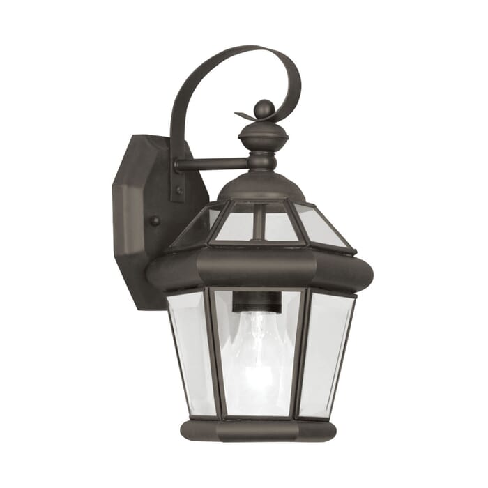Georgetown 1-Light Outdoor Wall Lantern in Bronze Georgetown 1-Light Outdoor Wall Lantern in Bronze