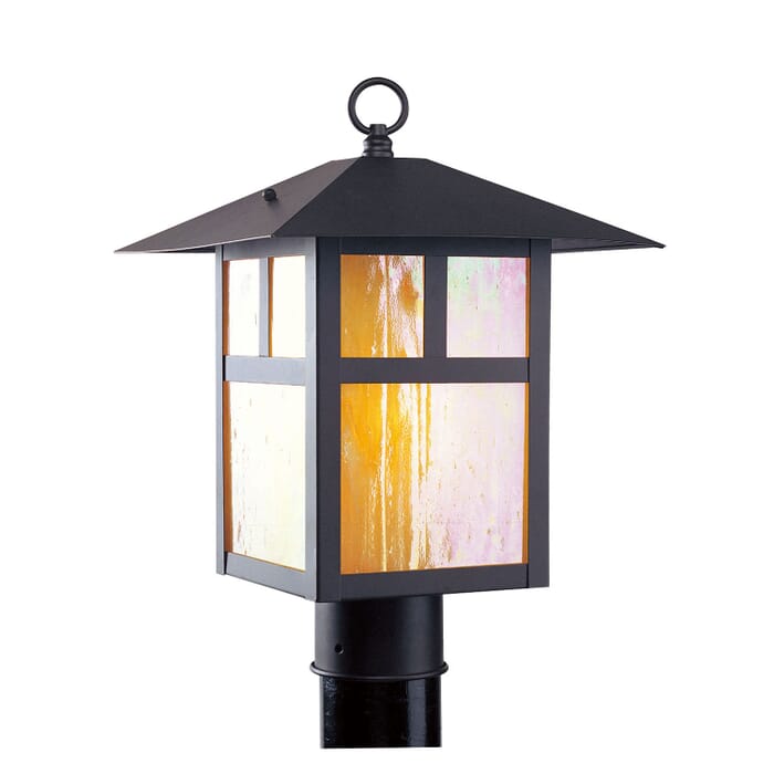 Montclair Mission 1-Light Outdoor Post-Top Lanterm in Bronze Montclair Mission 1-Light Outdoor Post-Top Lanterm in Bronze