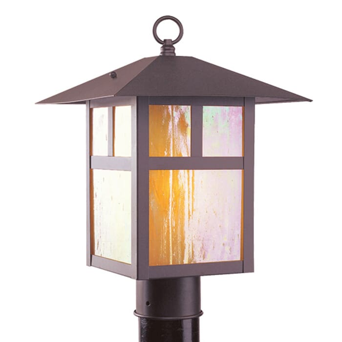 Montclair Mission 1-Light Outdoor Post-Top Lanterm in Bronze Montclair Mission 1-Light Outdoor Post-Top Lanterm in Bronze