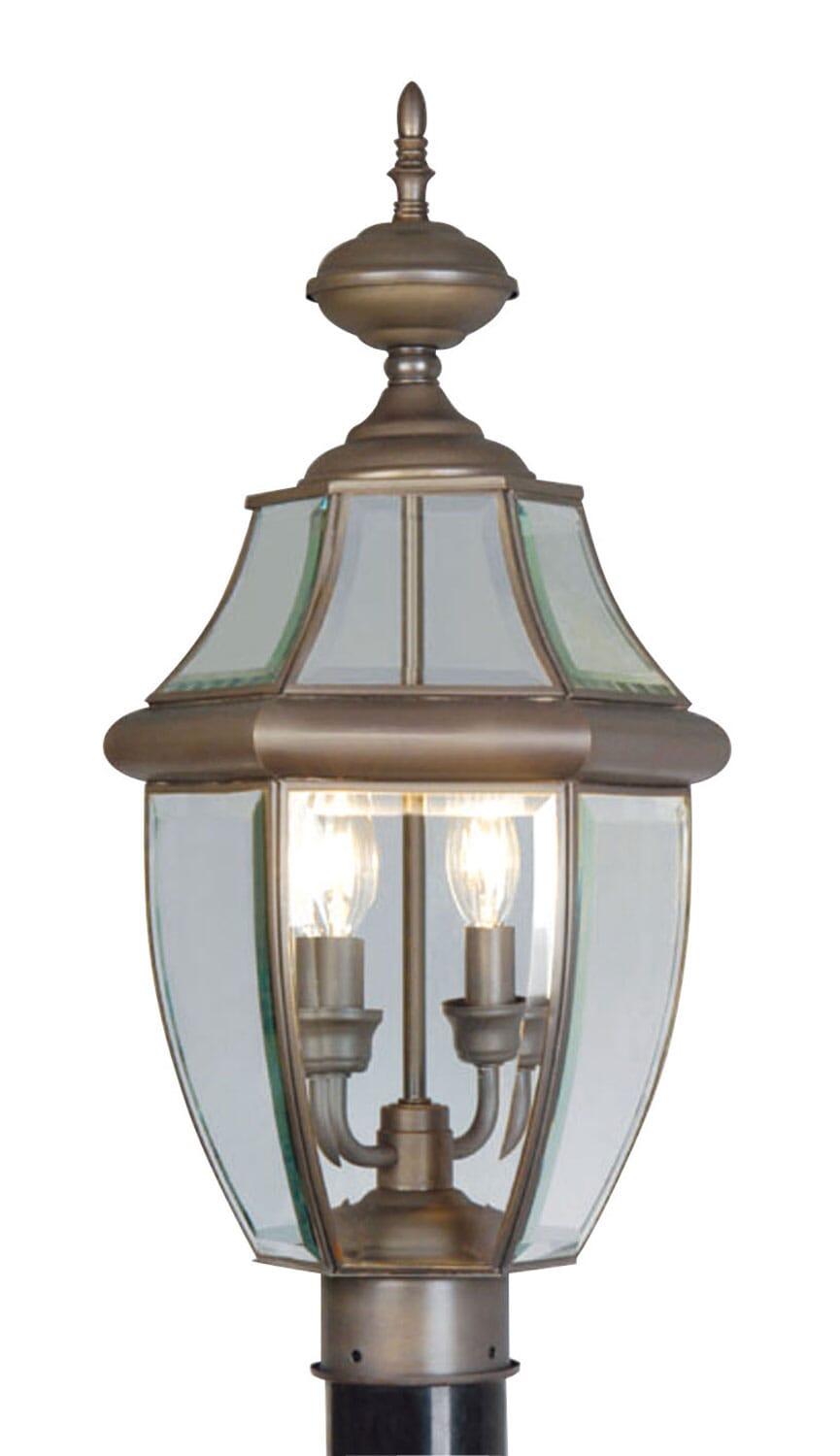 Monterey 2-Light Outdoor Post Lantern in Bronze