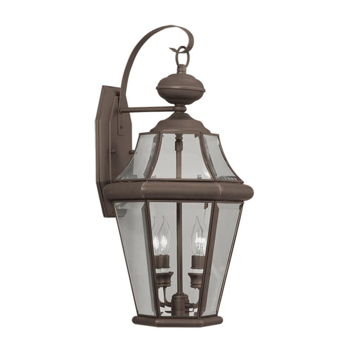 Georgetown 2-Light Outdoor Wall Lantern in Bronze Georgetown 2-Light Outdoor Wall Lantern in Bronze