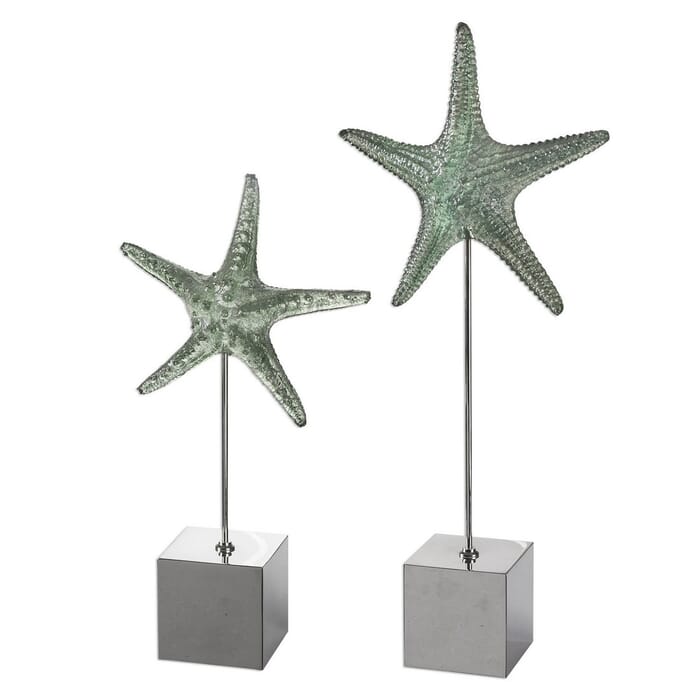 Uttermost Starfish 24.25" Sculpture in Pale Marine Green (Set of 2) Uttermost Starfish 24.25" Sculpture in Pale Marine Green (Set of 2)