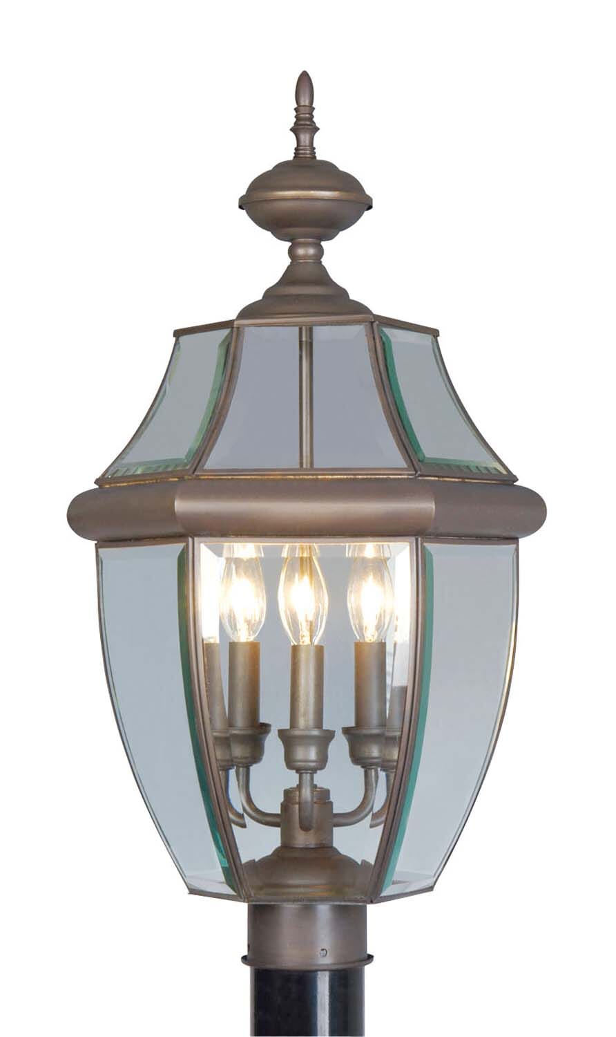 Monterey 3-Light Post-Top Lanterm in Bronze