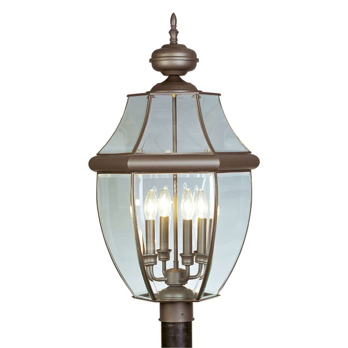Monterey 4-Light Outdoor Post Lantern in Bronze Monterey 4-Light Outdoor Post Lantern in Bronze