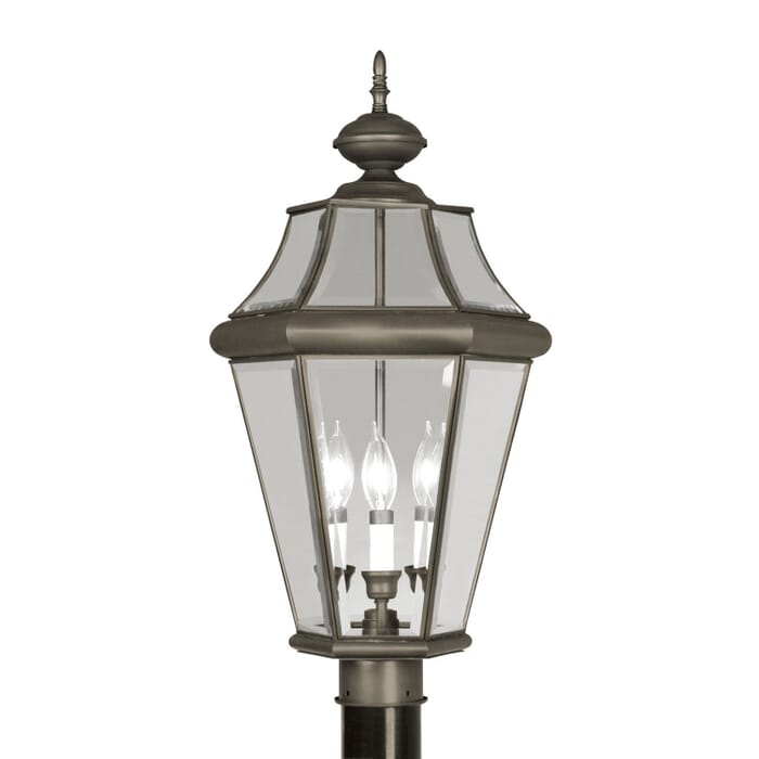 Georgetown 3-Light Post-Top Lanterm in Bronze Georgetown 3-Light Post-Top Lanterm in Bronze