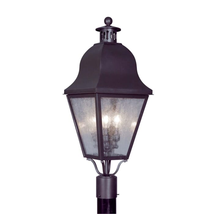 Amwell 3-Light Post-Top Lanterm in Bronze Amwell 3-Light Post-Top Lanterm in Bronze