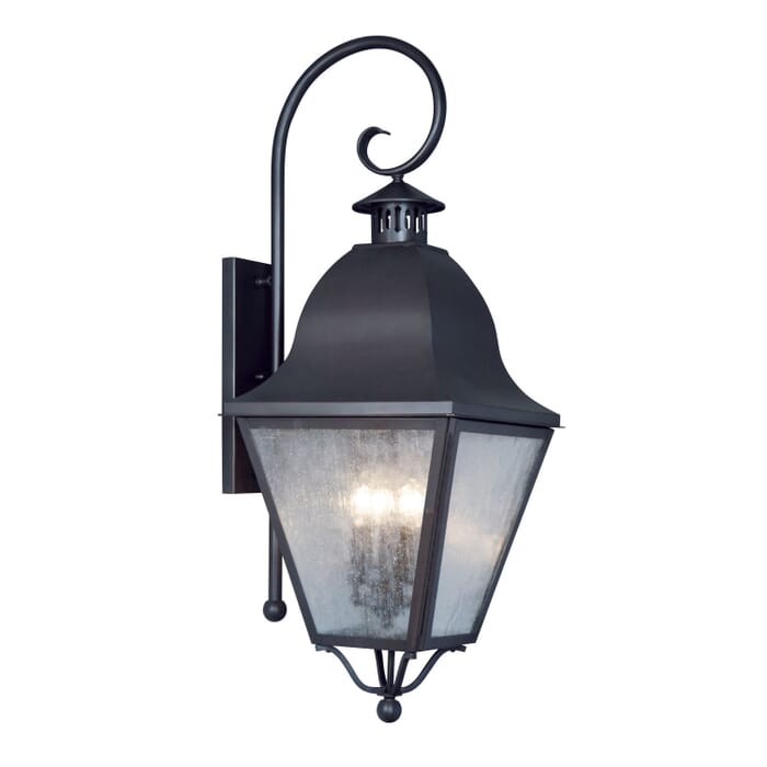 Amwell 4-Light Outdoor Wall Lantern in Black Amwell 4-Light Outdoor Wall Lantern in Black