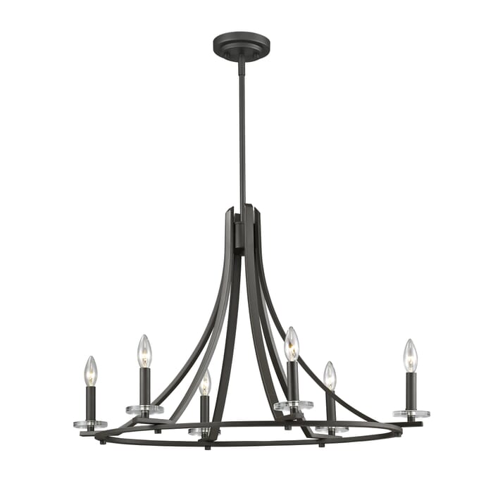 Z-Lite Verona 6-Light Pendant Light In Bronze Z-Lite Verona 6-Light Pendant Light In Bronze