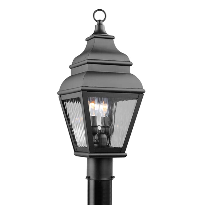 Exeter 2-Light Outdoor Post Lantern in Black Exeter 2-Light Outdoor Post Lantern in Black