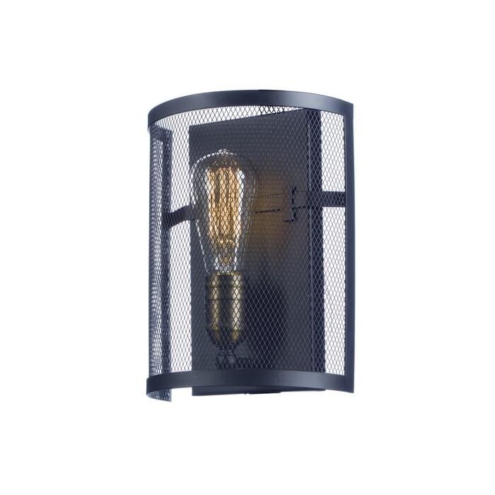 Maxim Lighting Palladium 1-Light 1-Light Wall Sconce in Black / Natural Aged Brass Maxim Lighting Palladium 1-Light 1-Light Wall Sconce in Black / Natural Aged Brass