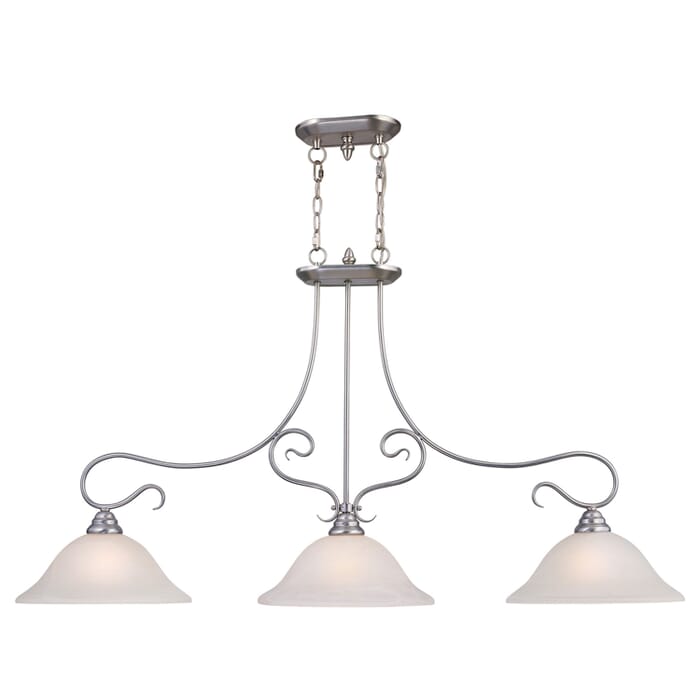 Coronado 3-Light Island Pendant in Brushed Nickel Coronado 3-Light Island Pendant in Brushed Nickel