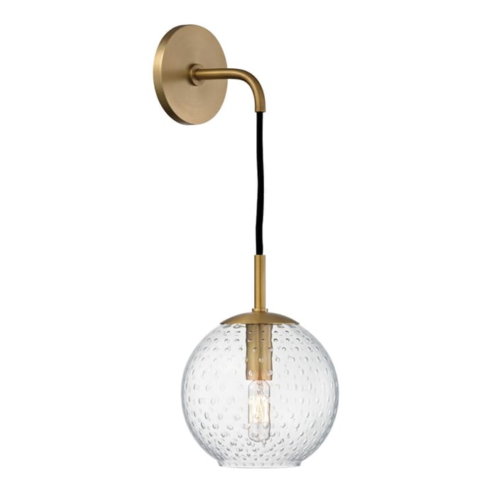Hudson Valley Rousseau 14" Wall Sconce in Aged Brass Hudson Valley Rousseau 14" Wall Sconce in Aged Brass