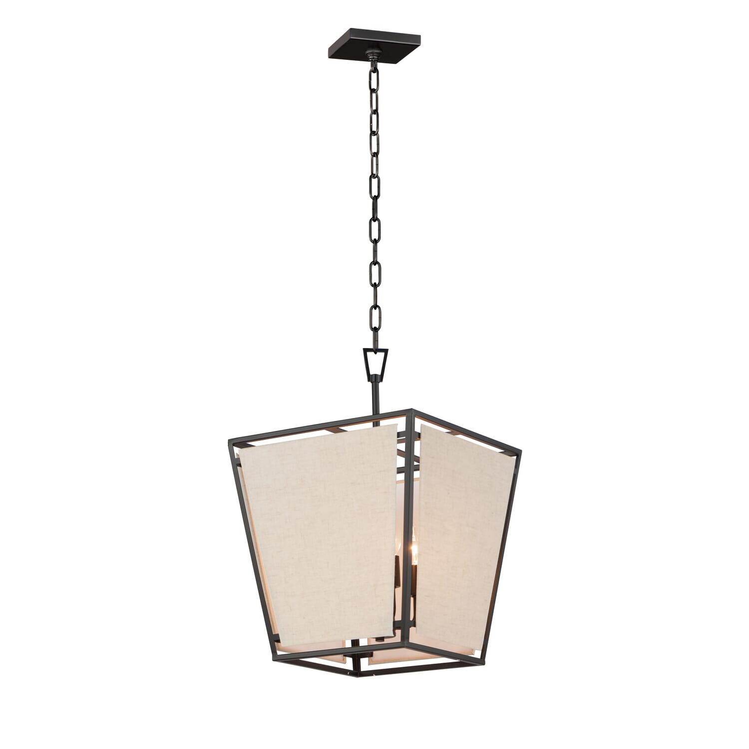 Black Four Light Pendant from the Montauk Collection