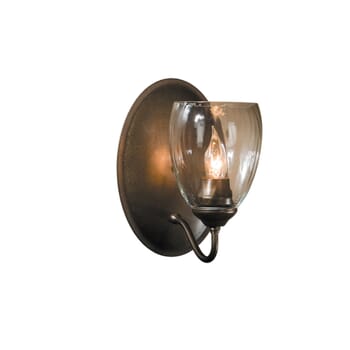 Hubbardton Forge 9" Simple Lines Sconce in Dark Smoke