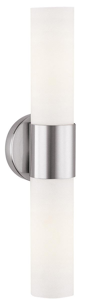 Access Aqueous 2-Light 21" Wall Sconce in Brushed Steel