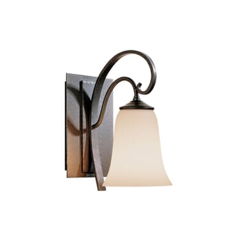 Hubbardton Forge 10" Scroll Sconce in Natural Iron