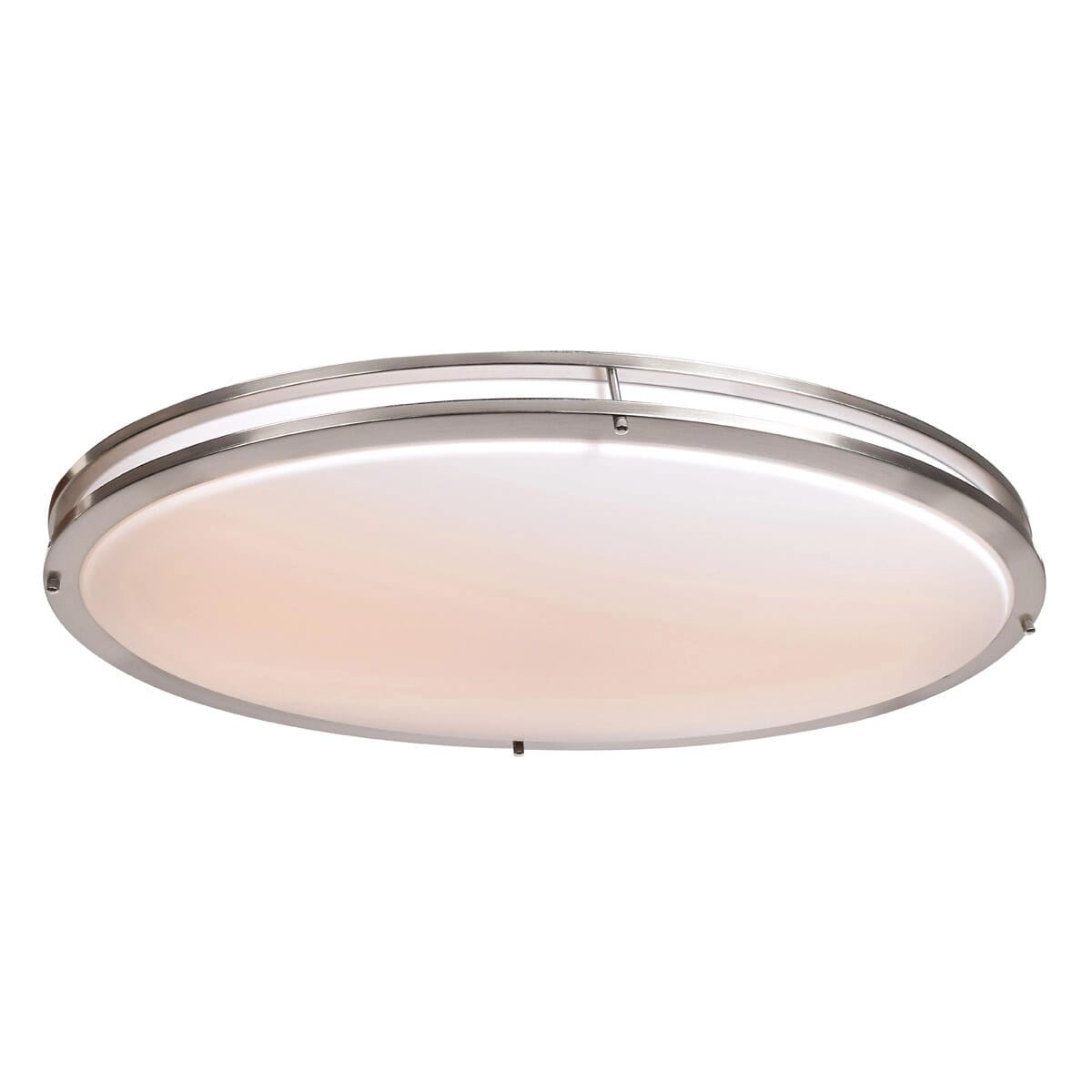 Access Solero Oval 18" Ceiling Light in Brushed Steel