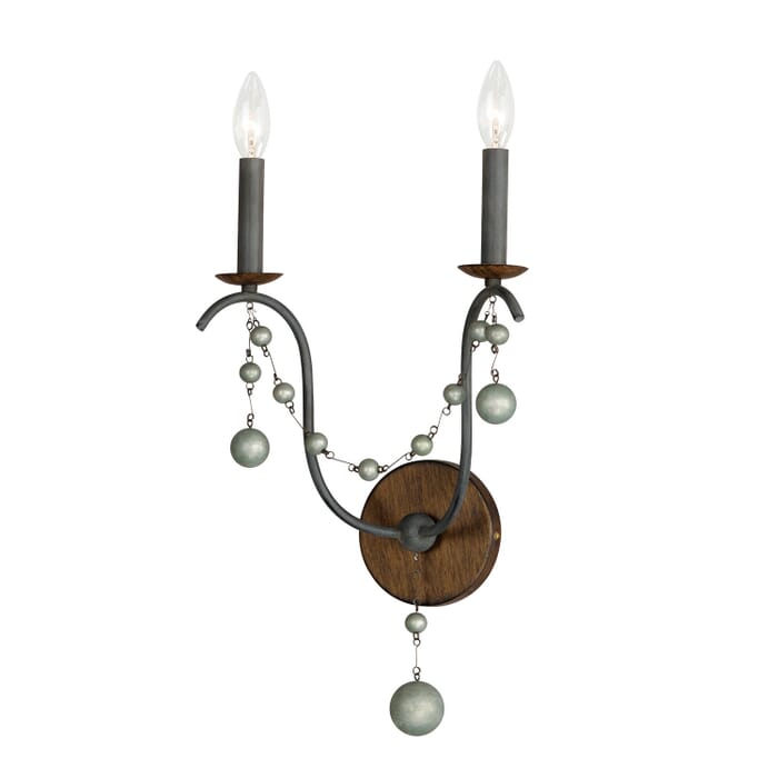 Formosa 2-Light Wall Sconce in Golden Noir Formosa 2-Light Wall Sconce in Golden Noir