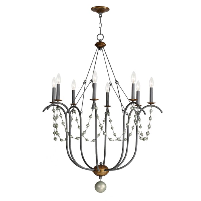 Formosa 8-Light Chandelier in Golden Noir Formosa 8-Light Chandelier in Golden Noir