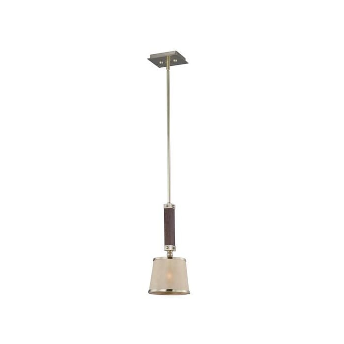 Maxim Lighting Maritime 1-Light 1-Light Mini Pendant in Antique Pecan / Satin Brass Maxim Lighting Maritime 1-Light 1-Light Mini Pendant in Antique Pecan / Satin Brass