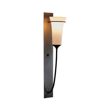 Hubbardton Forge 21" Banded Wall Torch Sconce in Natural Iron