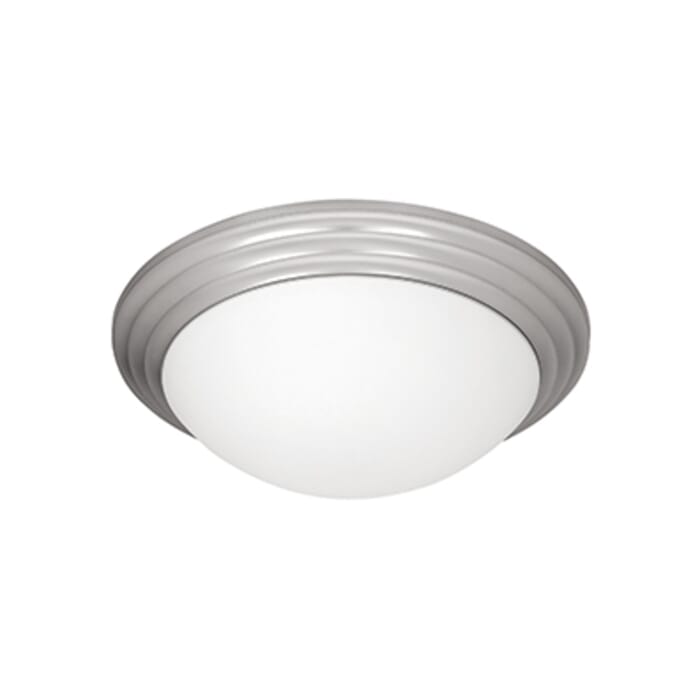 Access Lighting Strata 10" Opal Glass Flush Mount in Brushed Steel Access Lighting Strata 10" Opal Glass Flush Mount in Brushed Steel