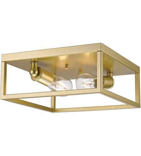 Golden Wesson 2-Light Ceiling Light in Olympic Gold