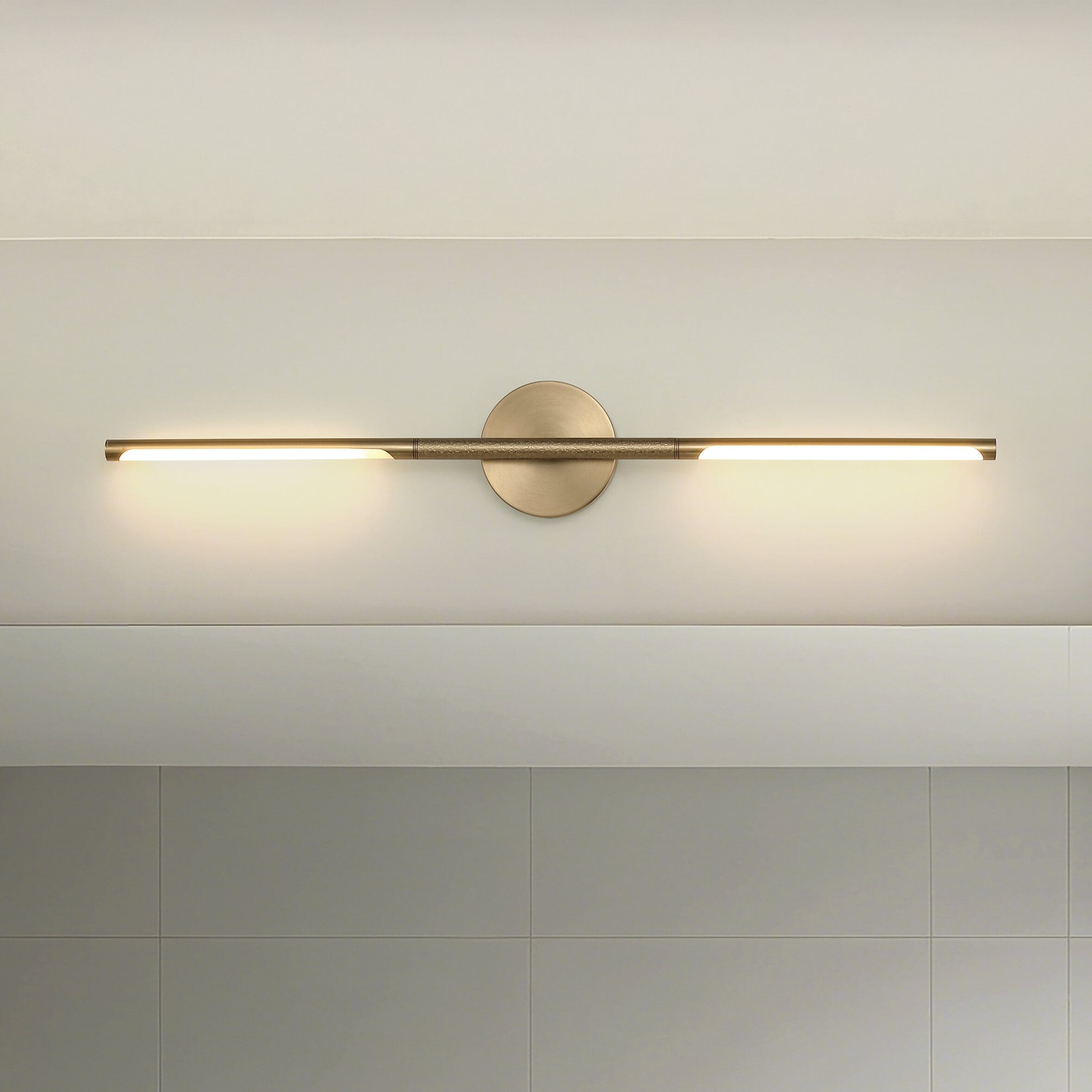 Overture 32-inch 2-light Champagne Gold 5CCT LED Vanity Light