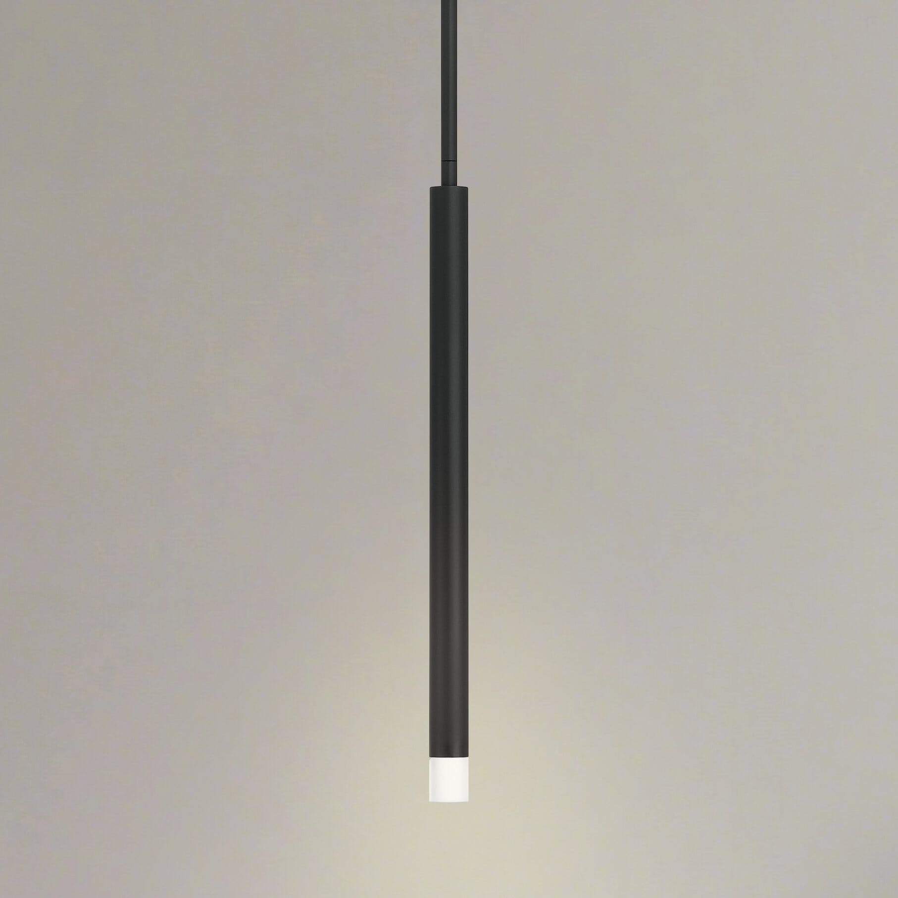 Manhattan 1-inch 1-light Matte Black LED Pendant Light