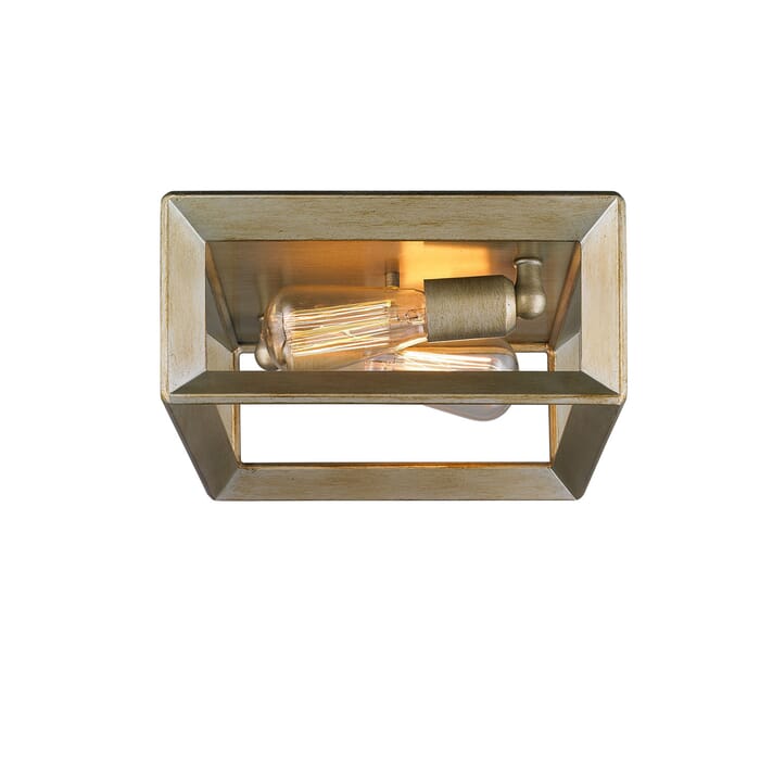 Golden Smyth 2-Light 12" Ceiling Light in White Gold Golden Smyth 2-Light 12" Ceiling Light in White Gold
