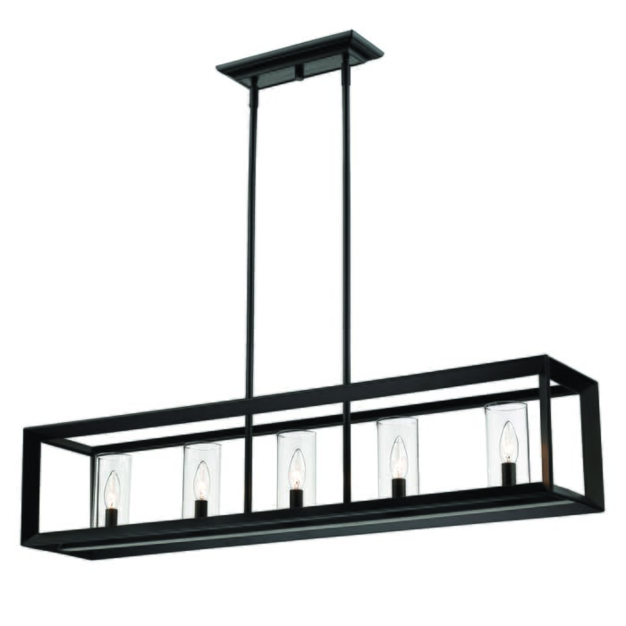 Golden Smyth 5-Light Pendant Light in Matte Black Golden Smyth 5-Light Pendant Light in Matte Black