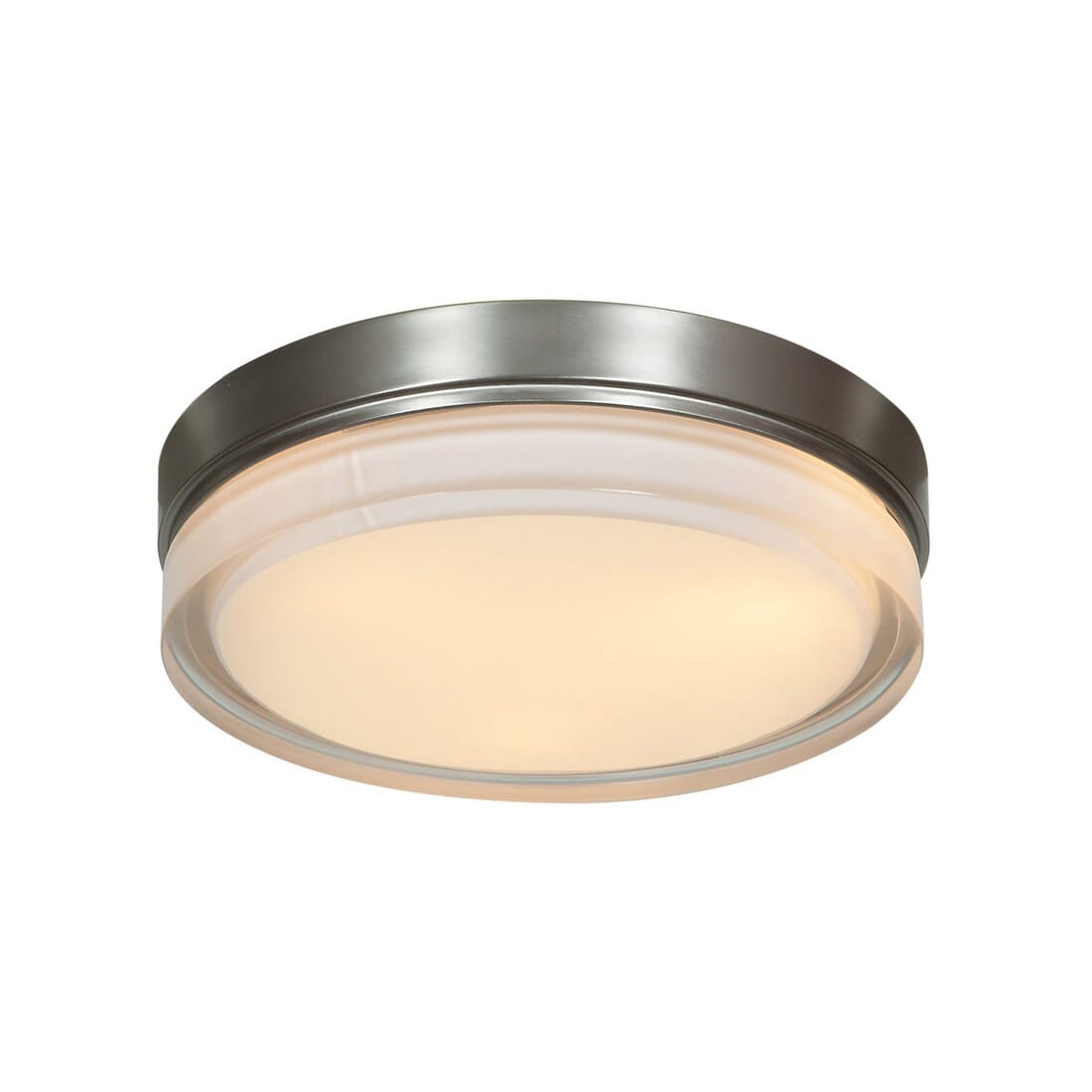 Access Solid Ceiling Light in Brushed Steel