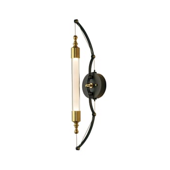 Hubbardton Forge 26" 2-Light Otto Sconce in Brass w/ Black