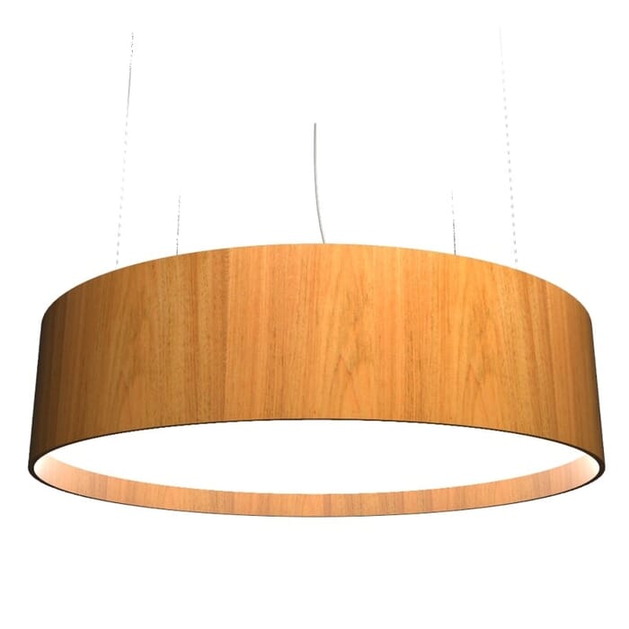 Cylindrical LED Pendant in Louro Freijo Cylindrical LED Pendant in Louro Freijo
