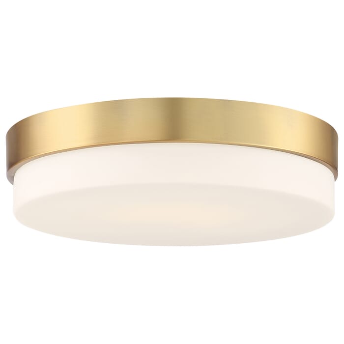 Roma 1-Light LED Flush Mount in Antique Brushed Brass Roma 1-Light LED Flush Mount in Antique Brushed Brass