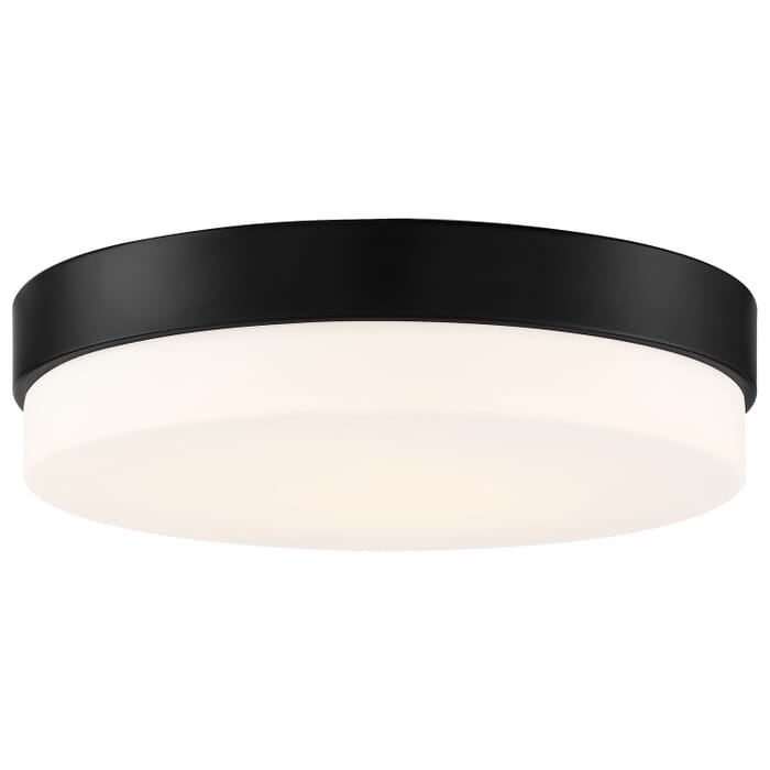 Roma 1-Light LED Flush Mount in Matte Black Roma 1-Light LED Flush Mount in Matte Black