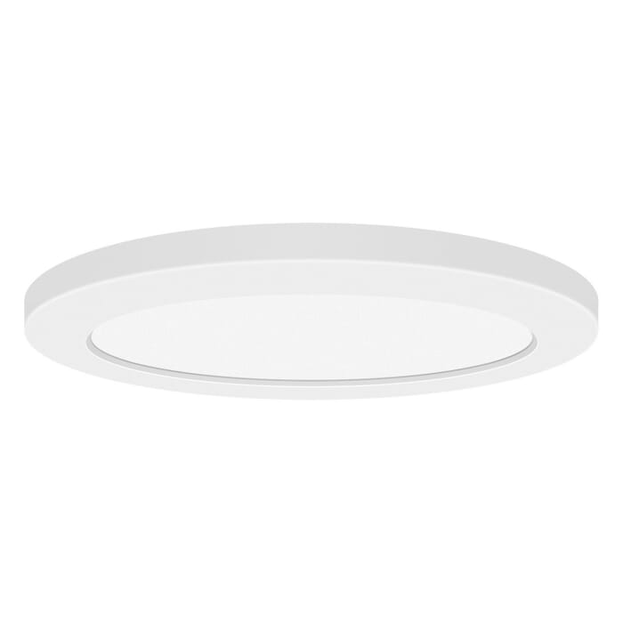 Slim 1-Light LED Flush Mount in White Slim 1-Light LED Flush Mount in White
