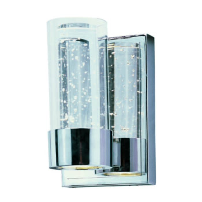 Maxim Lighting Sync 5" 2-Light Clear Bathroom Vanity Light in Polished Chrome Maxim Lighting Sync 5" 2-Light Clear Bathroom Vanity Light in Polished Chrome