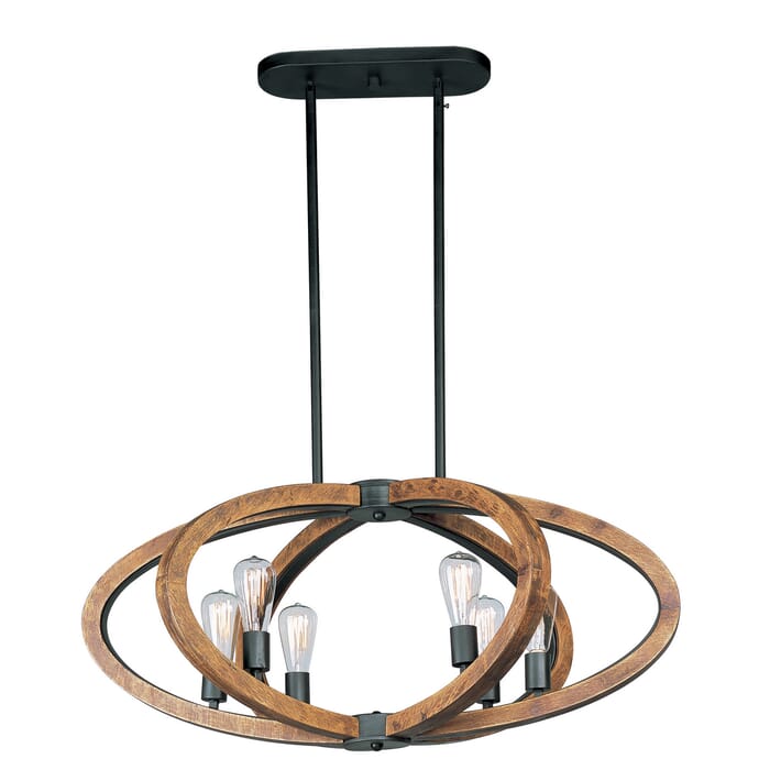 Maxim Lighting Bodega Bay 6-Light Pendant in Anthracite Maxim Lighting Bodega Bay 6-Light Pendant in Anthracite