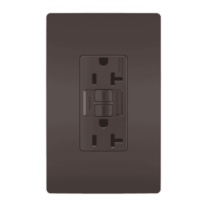LeGrand Radiant Self-Testing GFCI Outlet in Brown LeGrand Radiant Self-Testing GFCI Outlet in Brown