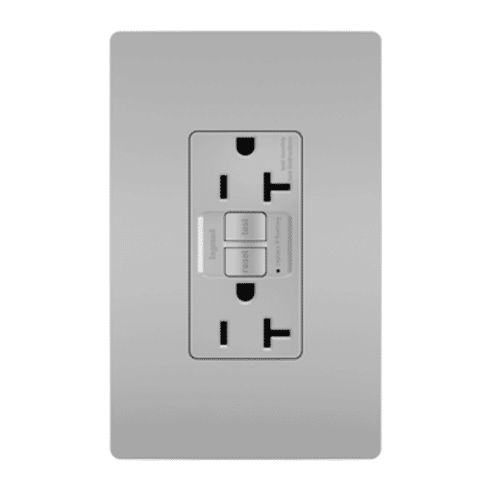 LeGrand Radiant Self-Testing GFCI Outlet in Gray LeGrand Radiant Self-Testing GFCI Outlet in Gray